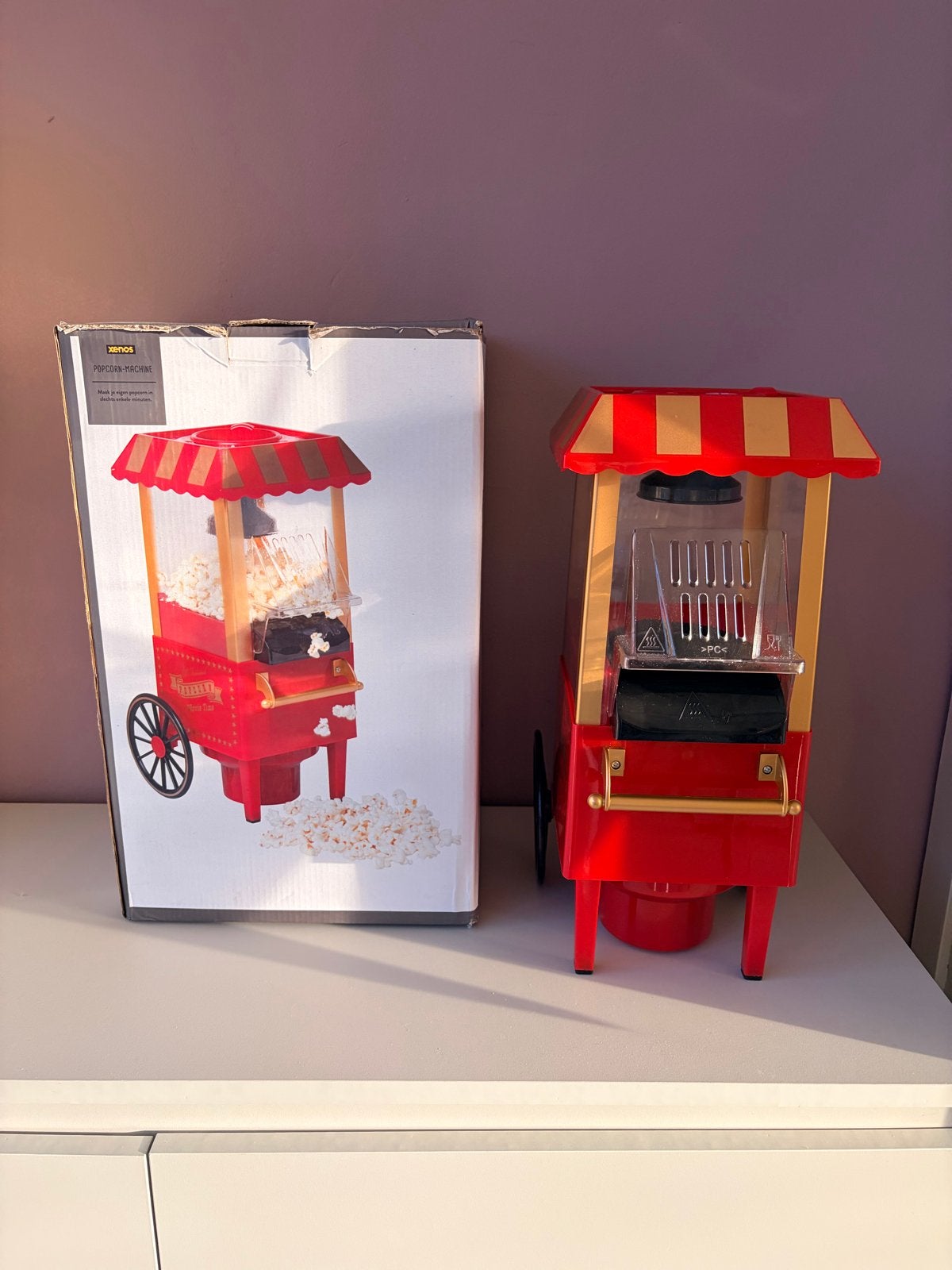 Xenos Retro Popcornmachine - Zo goed als nieuw, Ophalen of Verzenden, Zo goed als nieuw