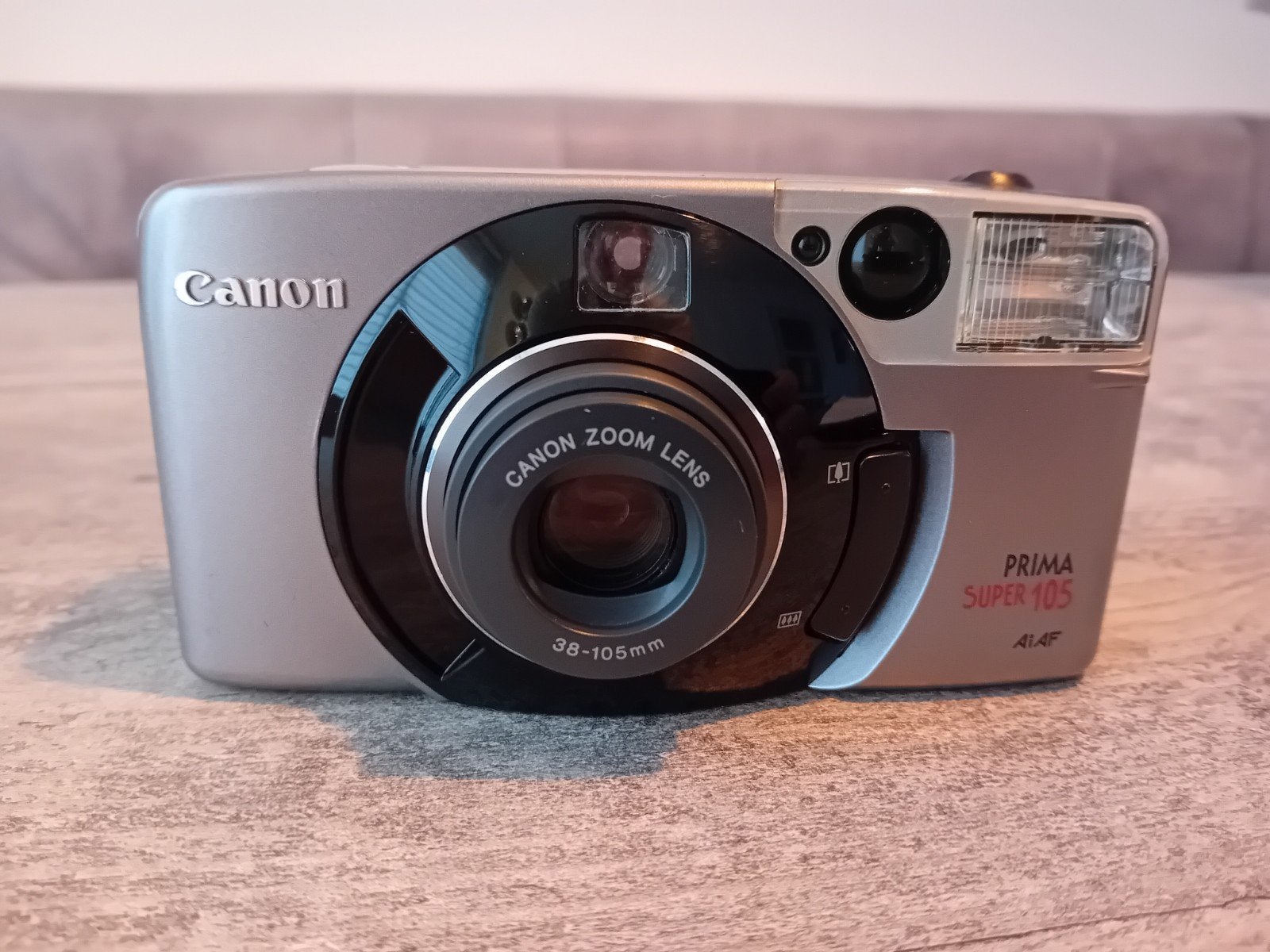 Goed werkende Canon Prima Super 105 camera, Ophalen of Verzenden, Gebruikt, Compact, Canon