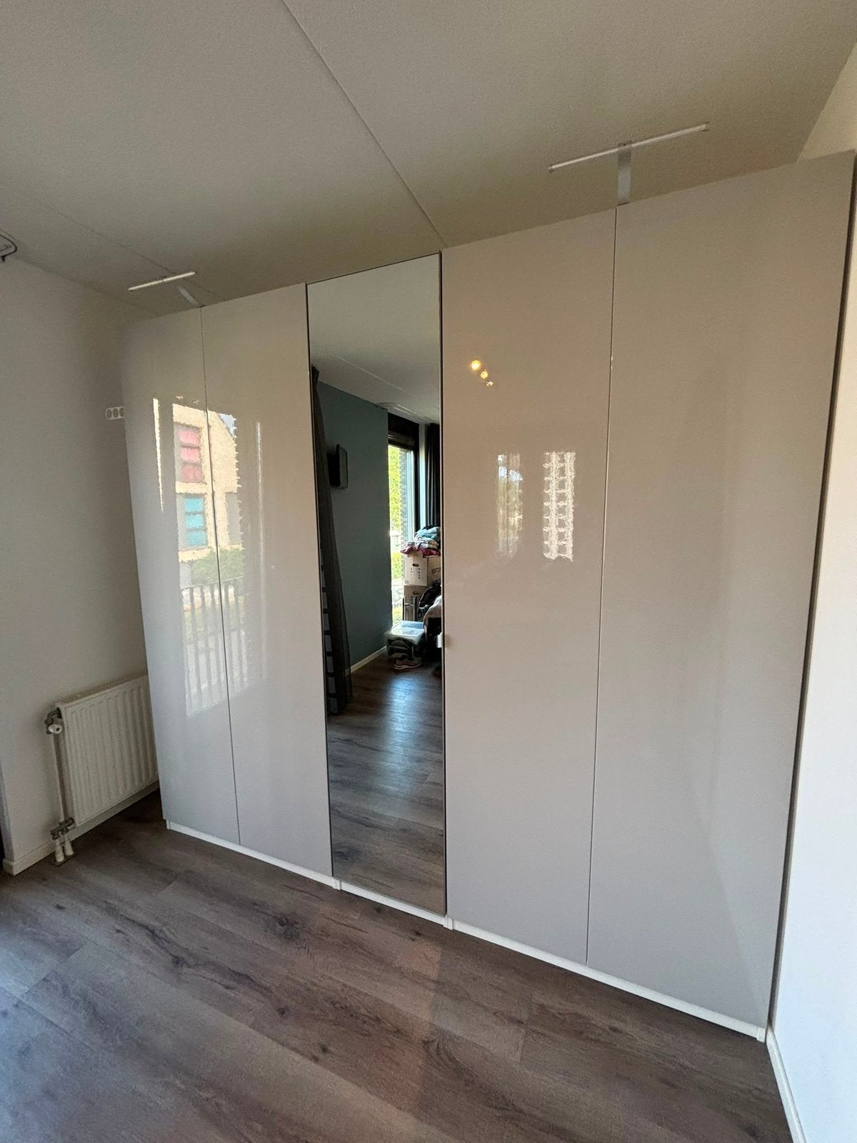 4x hoogglans lichtgrijs ikea deur fardal excl scharnieren, Huis en Inrichting, Ophalen, Zo goed als nieuw, 50 tot 100 cm