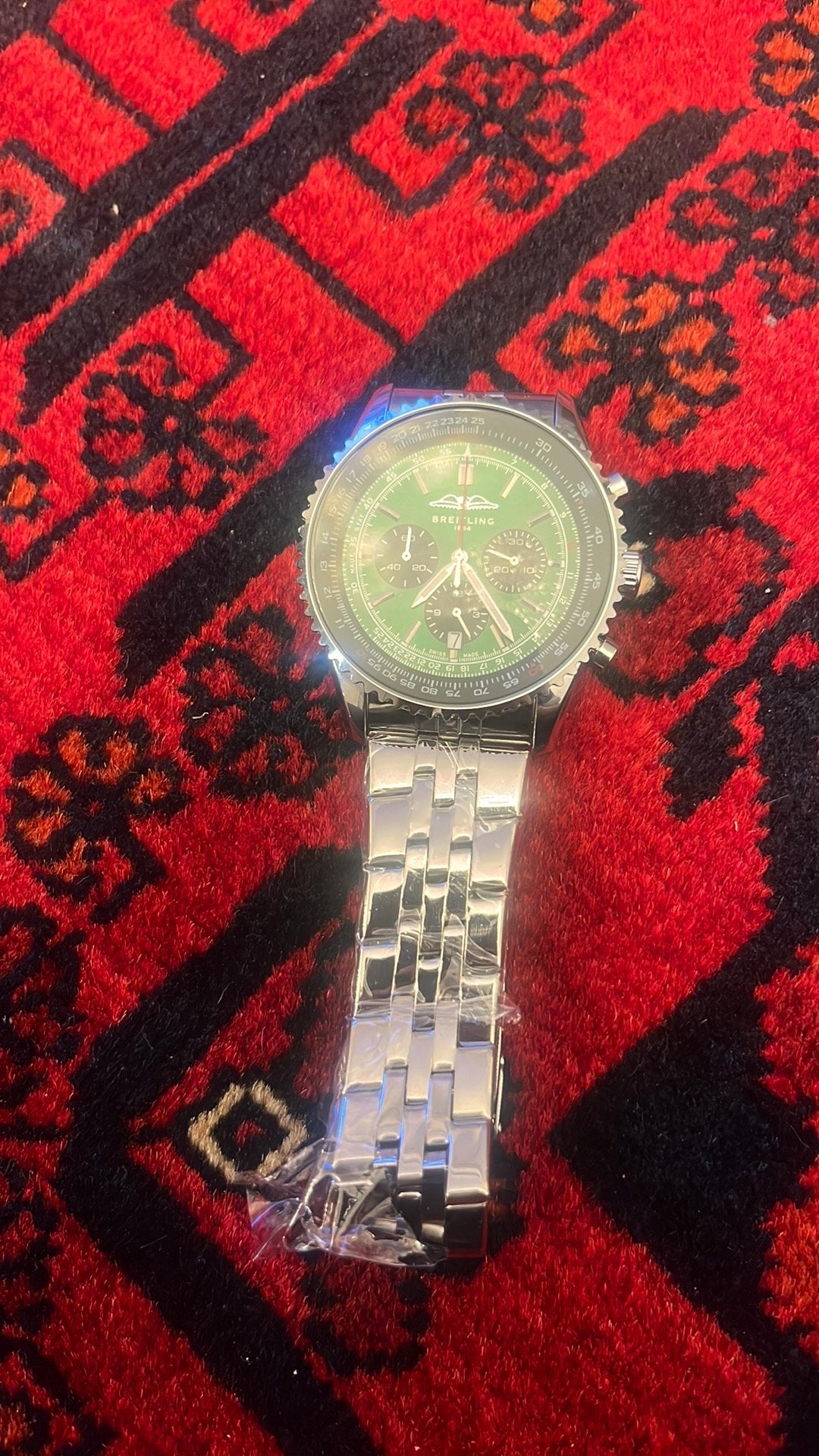 Breitling horloge, Sieraden, Tassen en Uiterlijk, Horloges | Antiek, Ophalen of Verzenden, Staal, Breitling, 1960 of later