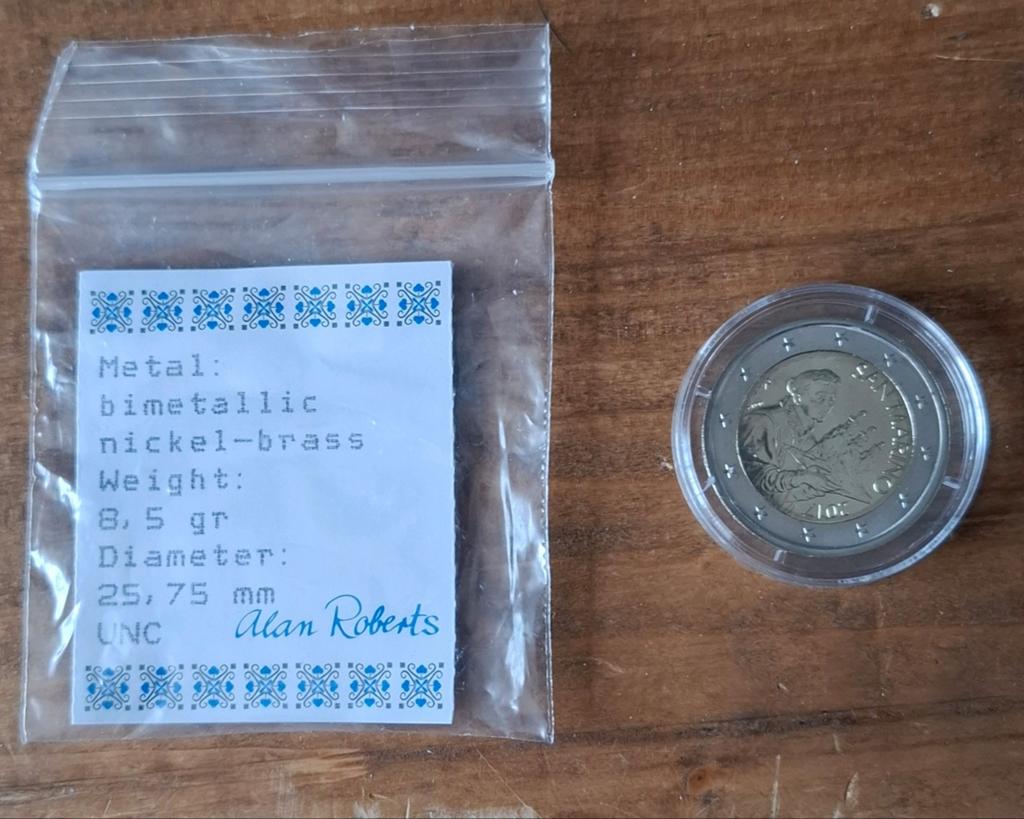 2 Euro San Marino 2017, Postzegels en Munten, Munten | Europa | Euromunten, Ophalen of Verzenden, San Marino, 2 euro