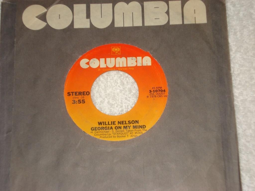 Willie Nelson   Georgia on my Mind   Usa     Orgineel, Cd's en Dvd's, Vinyl Singles, Zo goed als nieuw, Originele persing, Pop
