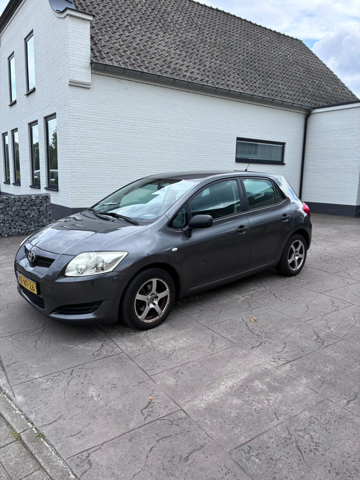 Toyota Auris 1.6 16V Vvt-i 5DR Terra 2009 Grijs AIRCO, Auto's, Voorwielaandrijving, Zwart, 4 cilinders, Elektrische buitenspiegels