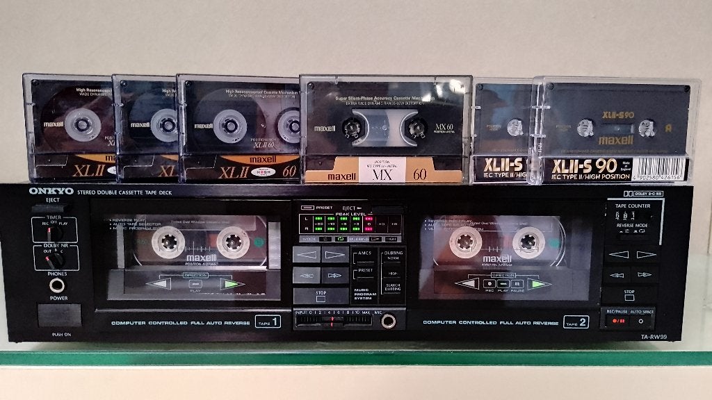 Onkyo TA-RW 99" TOP-Cassette Deck"+ 8 MAXELL MX., Ophalen of Verzenden, Overige merken, Tiptoetsen