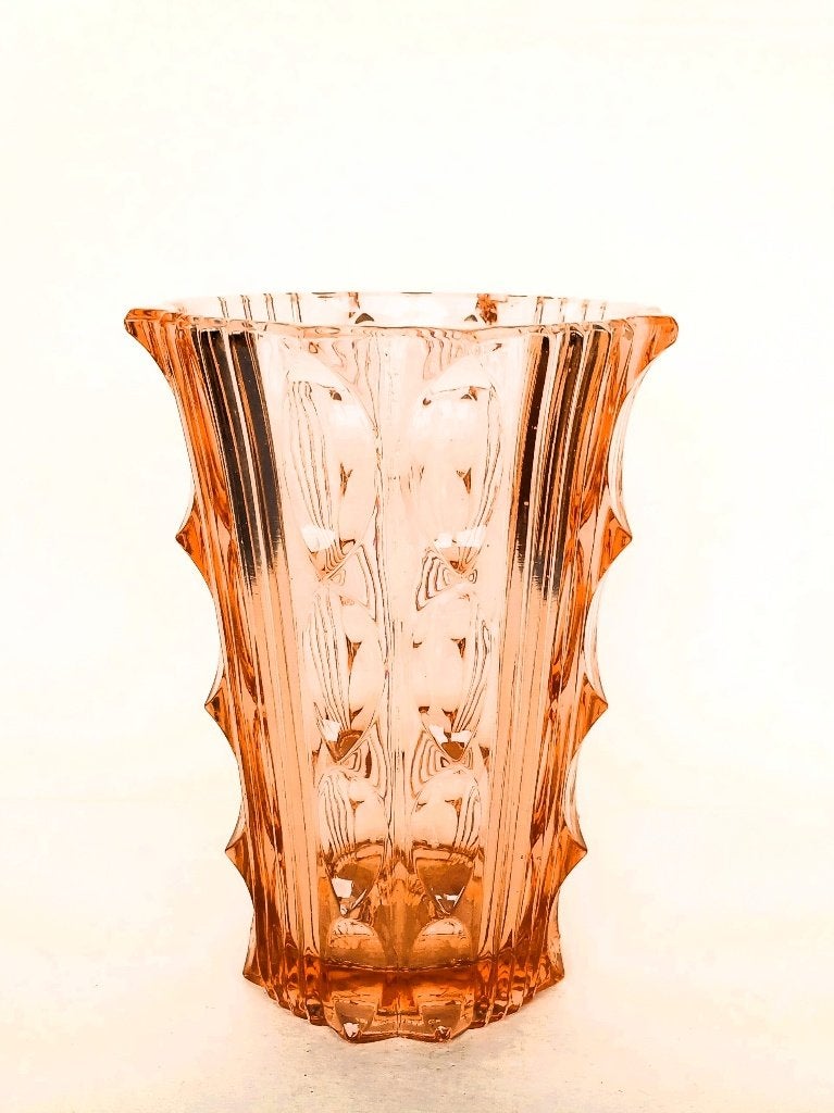 Vaas Persglas Art Deco, Antiek en Kunst, Ophalen of Verzenden