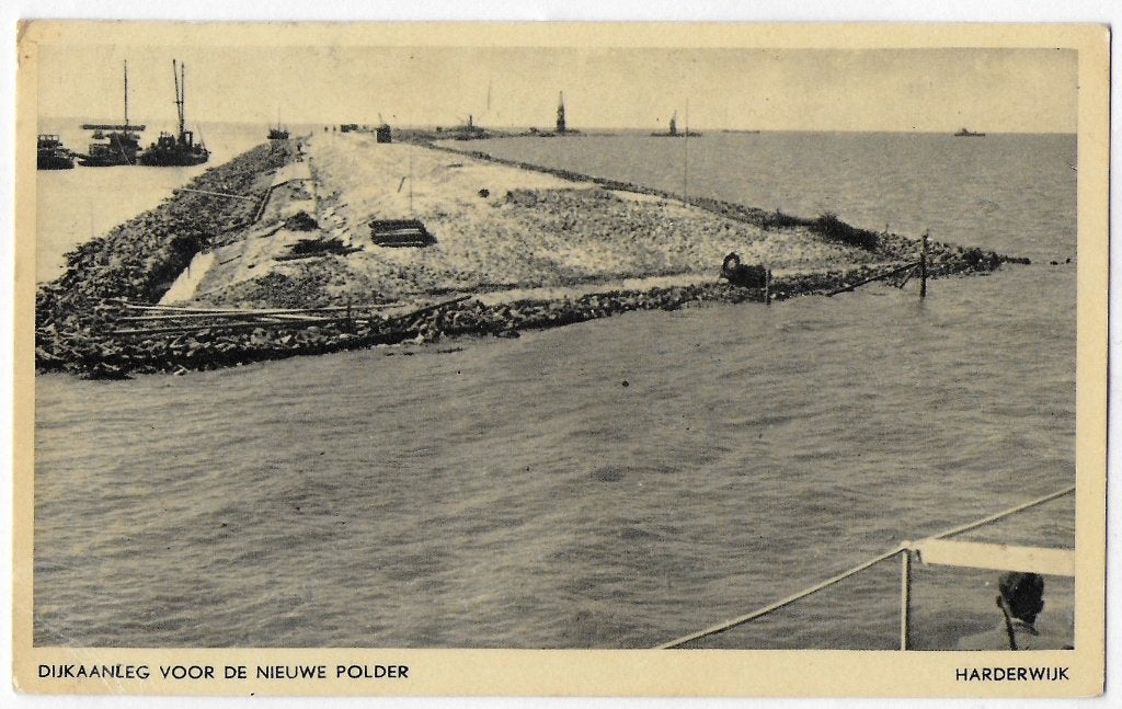 Harderwijk dijkaanleg Oude gelopen Ansichtkaart ( B3122), Ophalen of Verzenden, Voor 1920, Gelopen, Gelderland