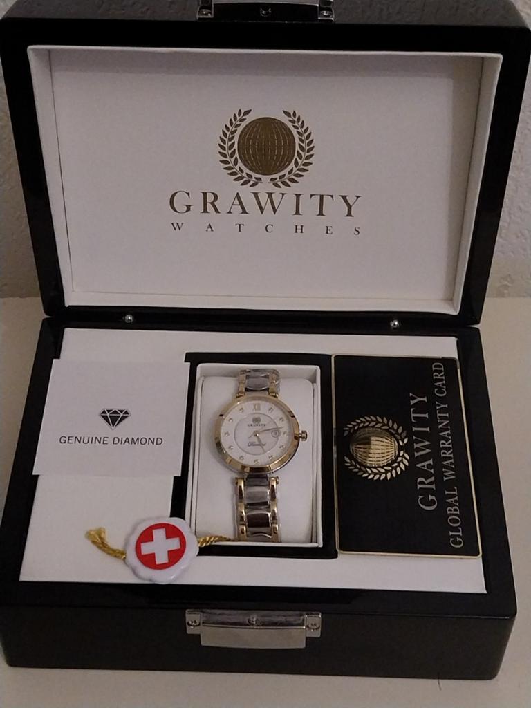Grawity dames horloge met diamant limited edition. Nieuw., Overige merken, Staal, Polshorloge, Nieuw