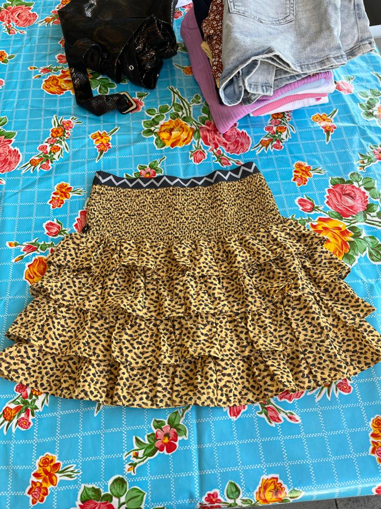 Leopardprint rokje van Like FLO, maat 152/12, Ophalen of Verzenden, Zo goed als nieuw, Meisje, Jurk of Rok