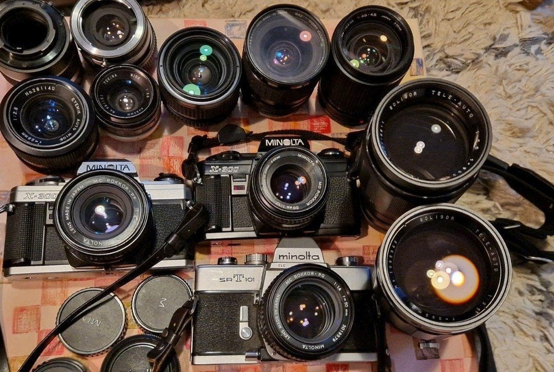 Minolta MC/MD camera's en lenzen collectie, Audio, Tv en Foto, Ophalen of Verzenden