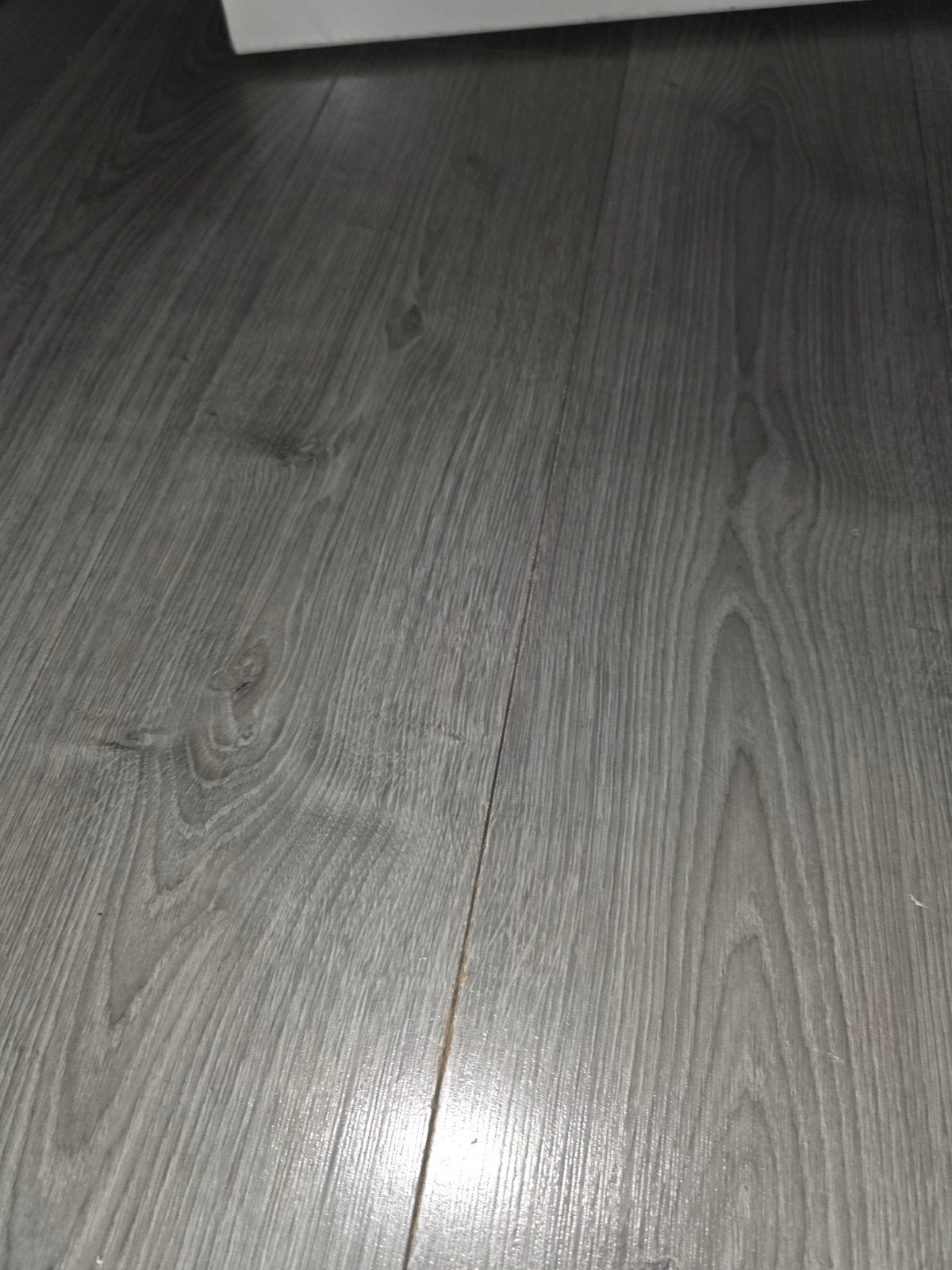 Grijs laminaat met ondervloer en plinten (ca. 45 m2), Ophalen, Gebruikt, 10 m² of meer, 10 tot 30 cm