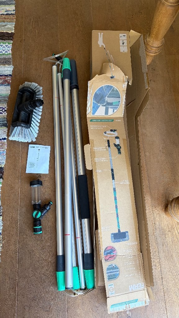 Wasborstel telescoop nog helemaal nieuw uit de verpakking, Ophalen, Bezem of Borstel
