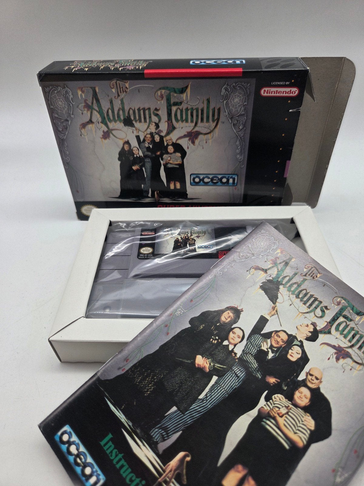 The Addams Family SNES - Compleet met doos en handleiding, Spelcomputers en Games, Gebruikt, 1 speler, Onbekend, Ophalen of Verzenden