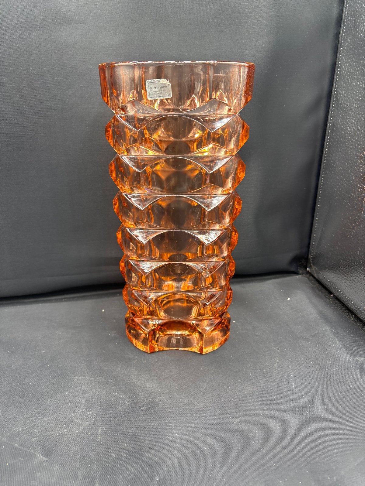 Vintage Luminarc roze Vaas - 1960-1970, Antiek en Kunst, Ophalen of Verzenden