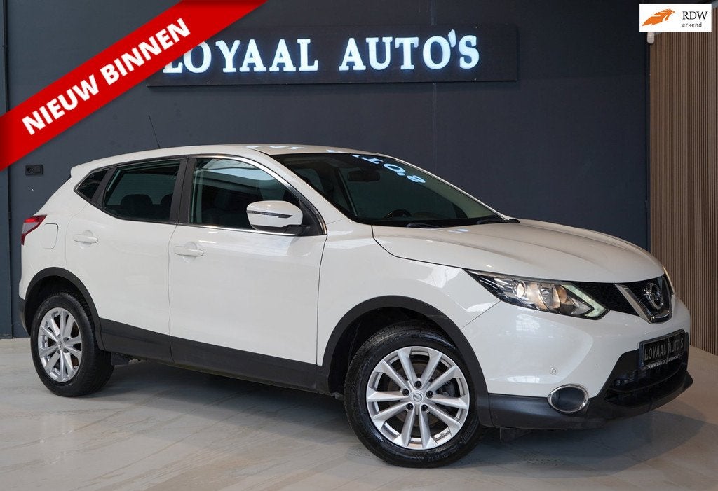 Nissan Qashqai 1.2 Acenta | AUT | AIRCO | CRUISE |NAP|PDC |E, Gebruikt, 4 cilinders, 116 pk, Wit
