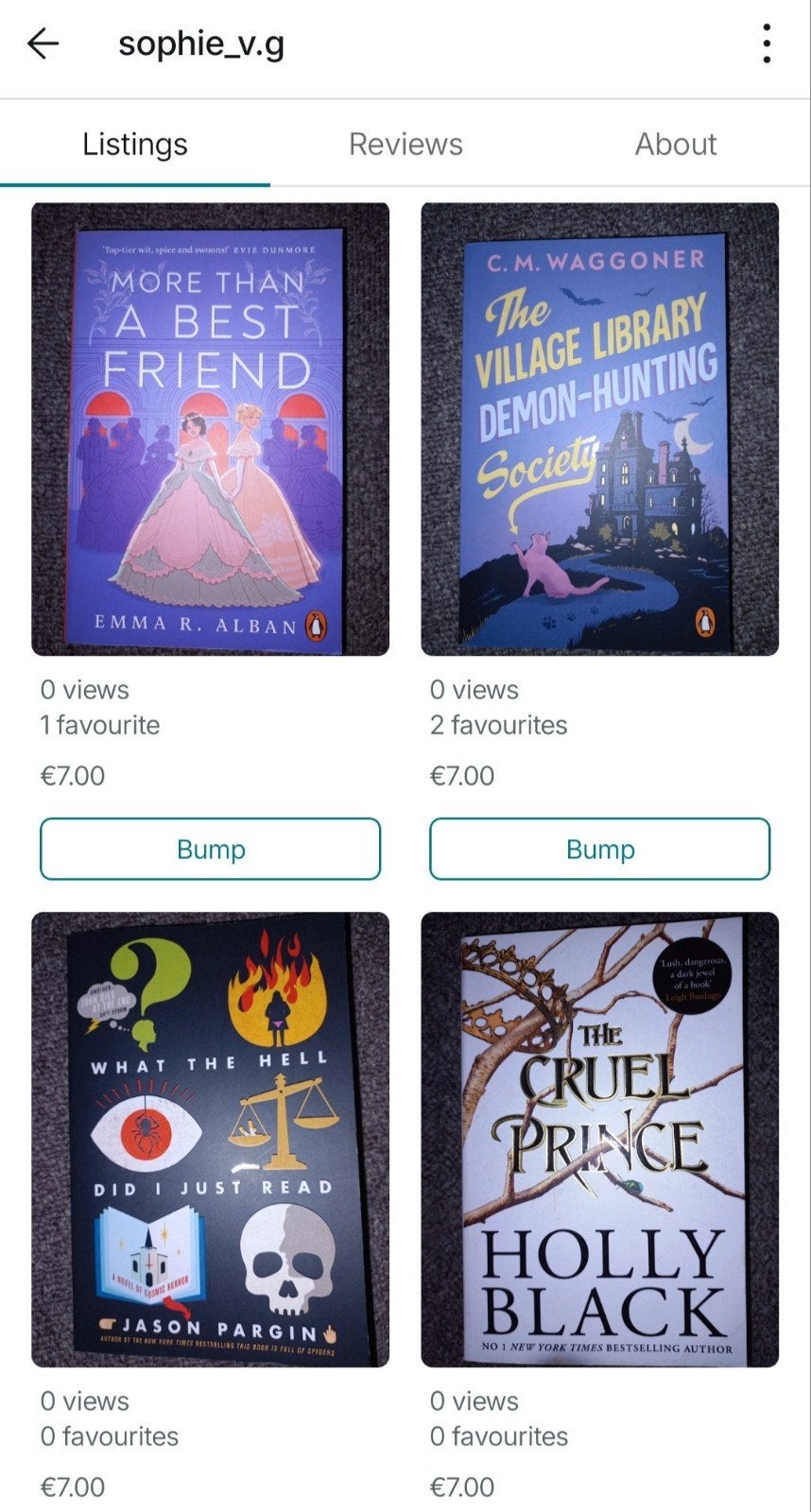 My vinted!, Boeken