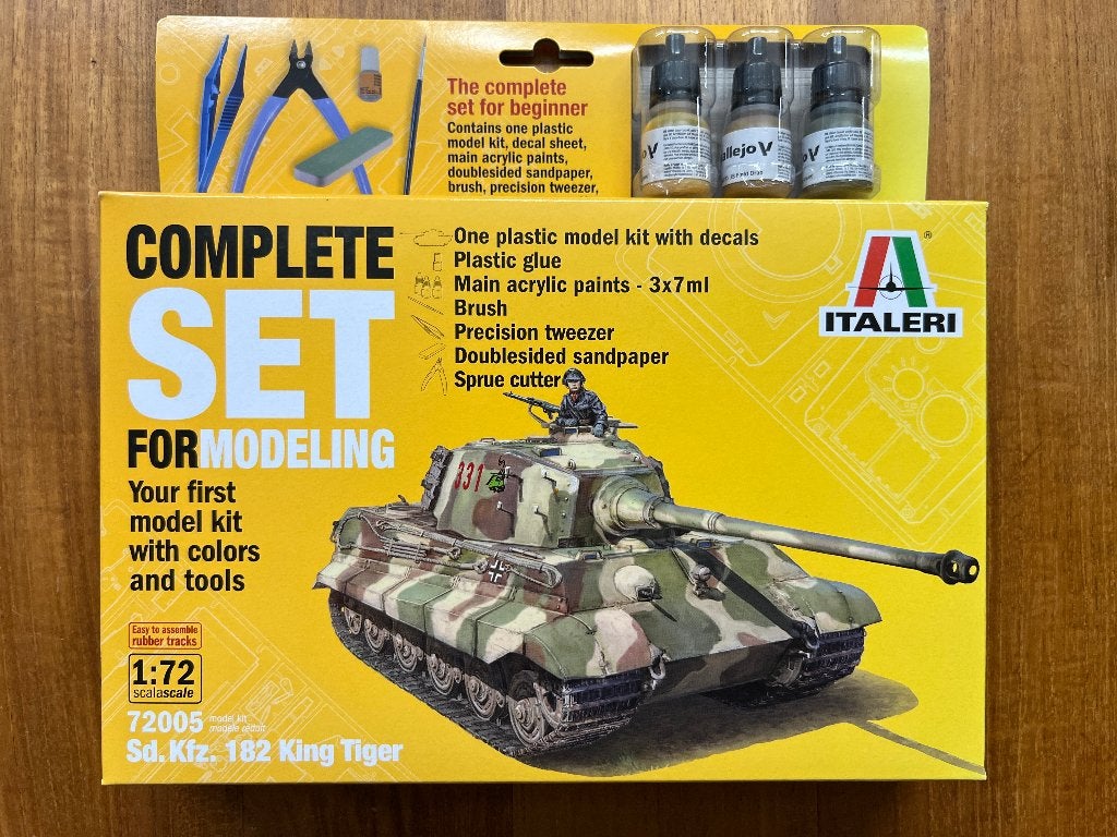 Italeri Complete Set Sd.Kfz.182 King Tiger 1:72 – 72005, Hobby en Vrije tijd, Italeri, Verzenden, Nieuw, Tank