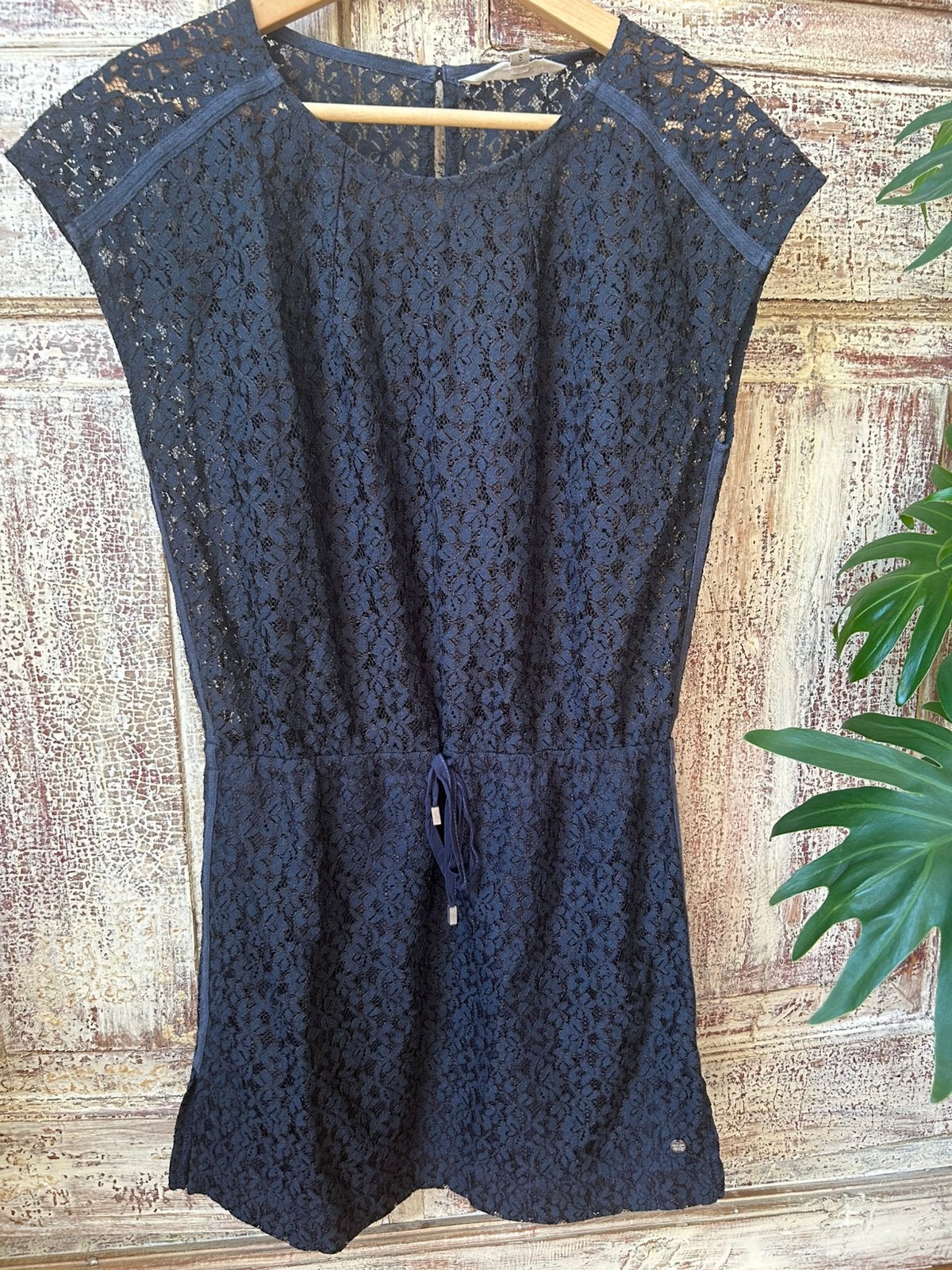 Garcia donkerblauw zomerjurkje maat S kant, Kleding | Dames, Blauw, Ophalen of Verzenden, Zo goed als nieuw, Maat 36 (S)