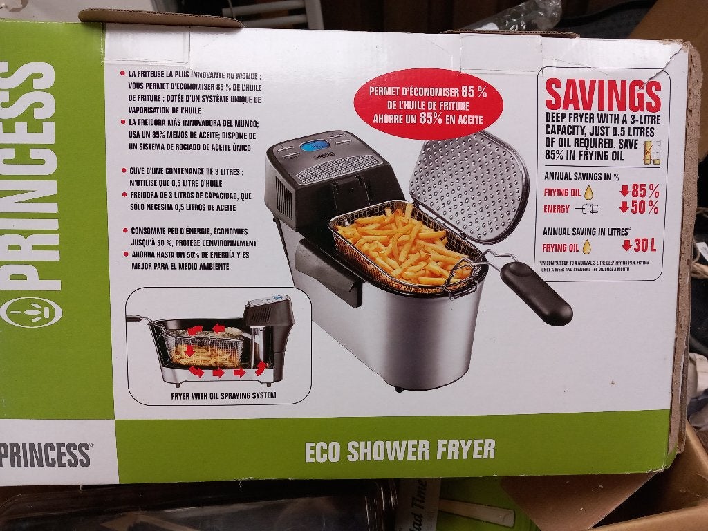 Friteuse, 3 tot 4 liter, Ophalen of Verzenden, Gebruikt, Uitneembare binnenpan