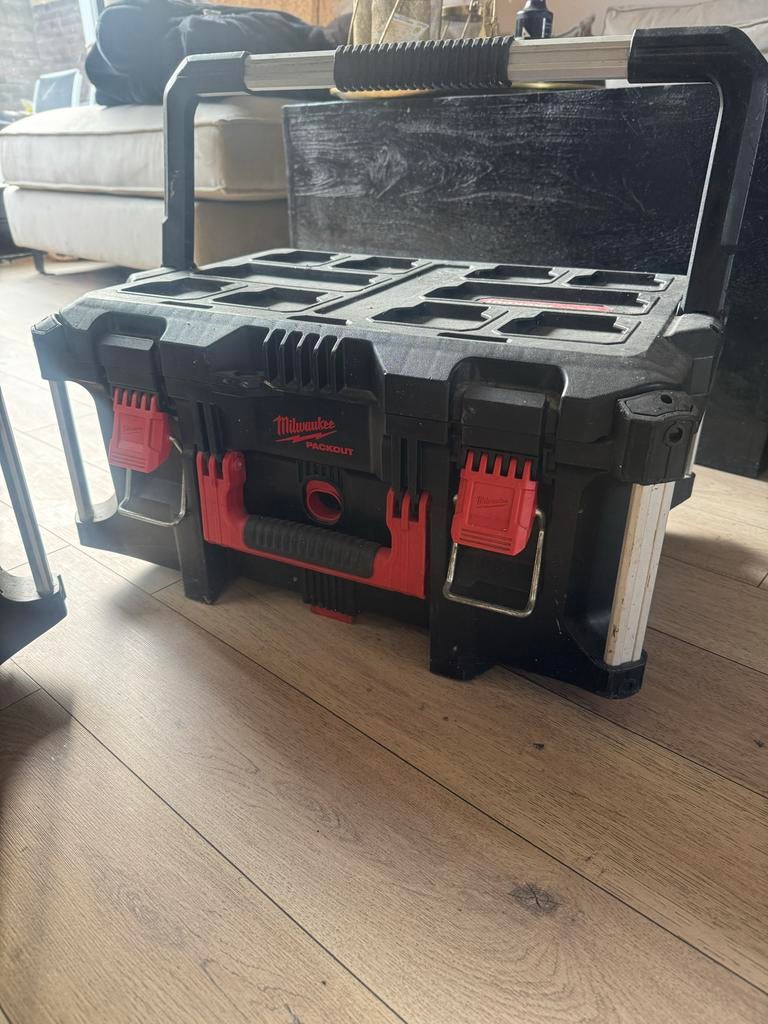 Milwaukee Packout koffer middel en trolley, Ophalen, Zo goed als nieuw