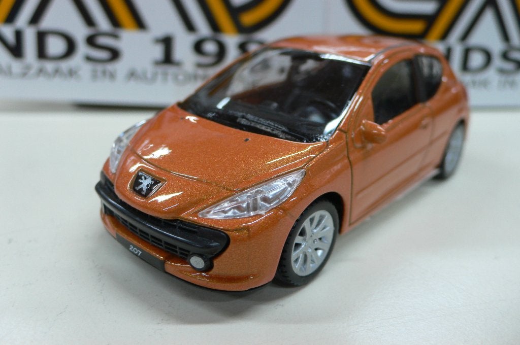 peugeot 207 - welly 1/43 - AANBIEDING!!!!!!!!!!!!!!!!!!!!!!!, Verzenden, Nieuw, Auto, Overige merken