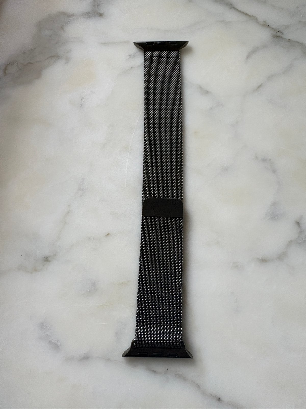 Apple Watch Milanese band - Zwart, Ophalen of Verzenden, Zo goed als nieuw, Zwart