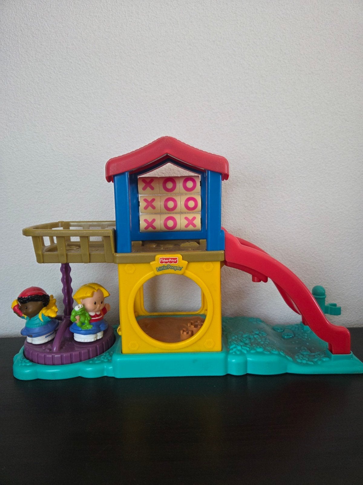 Little people speeltuin/glijbaan, Kinderen en Baby's, Ophalen of Verzenden, Gebruikt, Speelset, Met geluid