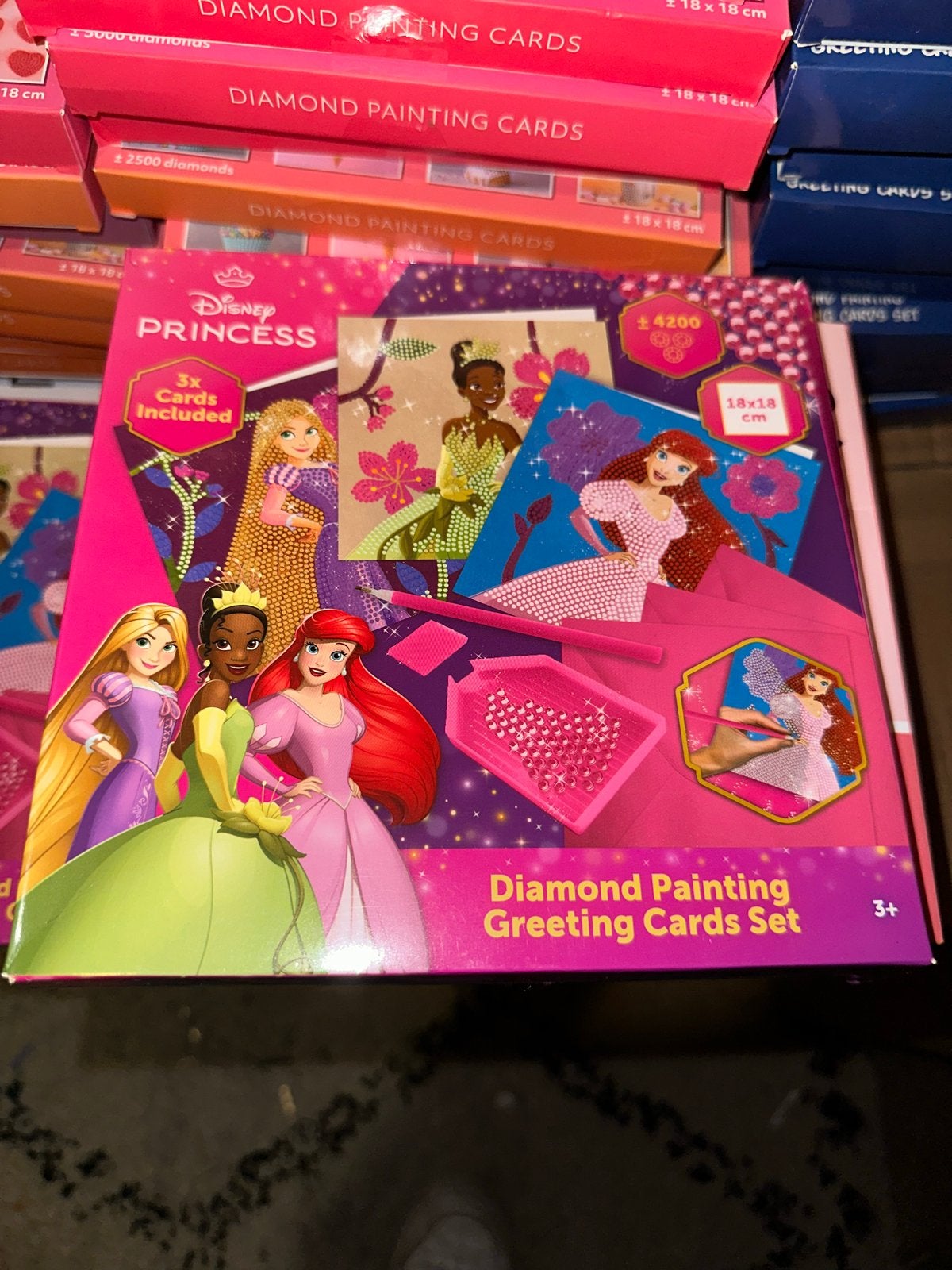 Disney Princess Diamond Painting Wenskaartenset, Fantasie, Diamond painting, Nieuw, Meerkleurig