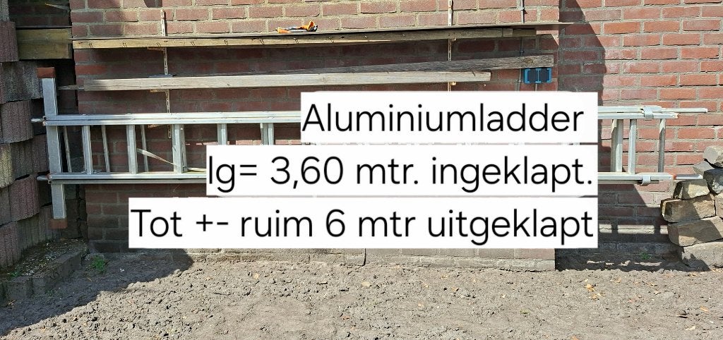 Ladder, Ophalen, Gebruikt, Ladder, 4 meter of meer