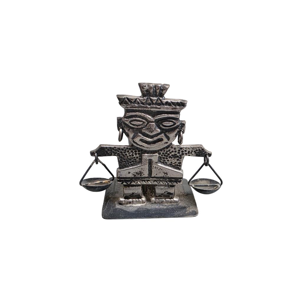 Vintage zilveren souvenir uit Peru, Antiek en Kunst, Curiosa en Brocante, Ophalen of Verzenden