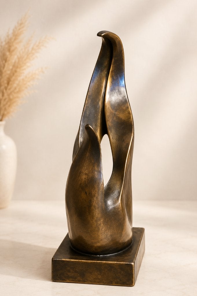 VLAM / ABSTRACT / Bronzen beeld, Ophalen of Verzenden, Brons, Beeld