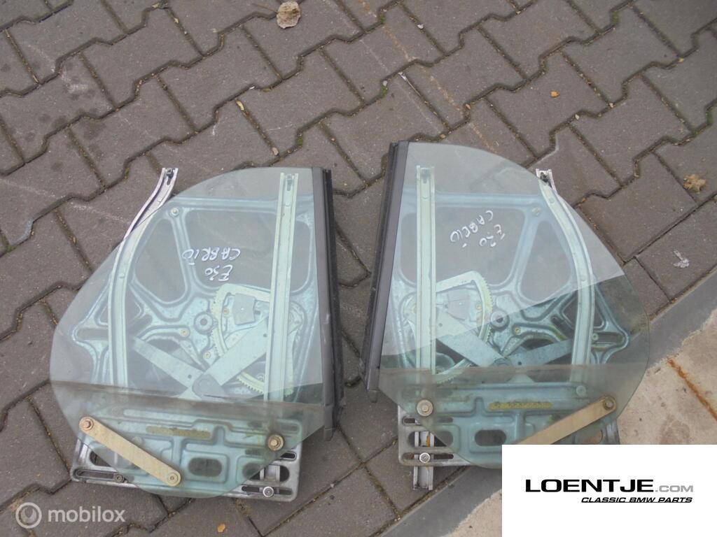 BMW e30 cabrio cabriolet zijruit achter met mechanisme, Gebruikt, Ophalen of Verzenden, BMW, BMW