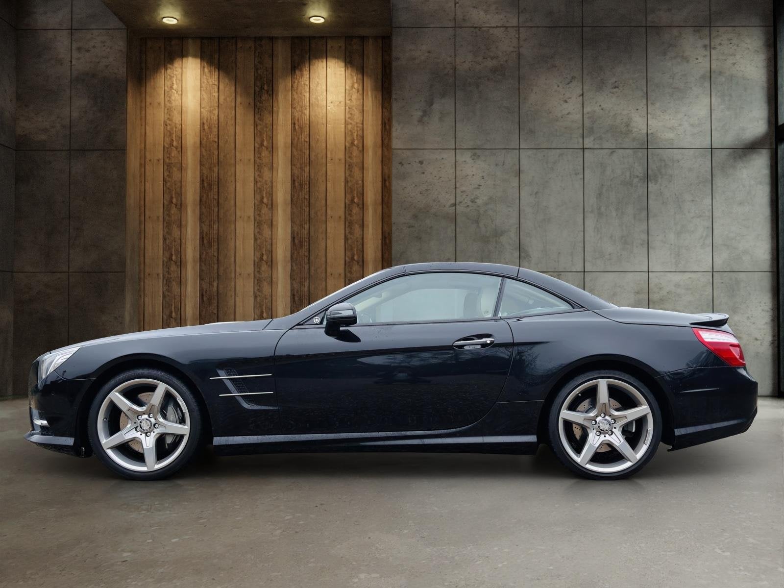 Mercedes-Benz SL 350 AMG Line | Comand Online | Memory paket, Auto's, Gebruikt, Beige, Leder en Stof, Zwart
