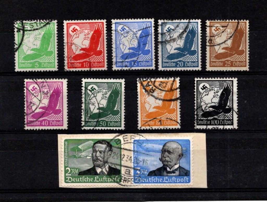 Duitsland/Reich gestempeld LP43/LP53 - 1934  --  T001, Postzegels en Munten, Verzenden, Duitse Keizerrijk, Gestempeld