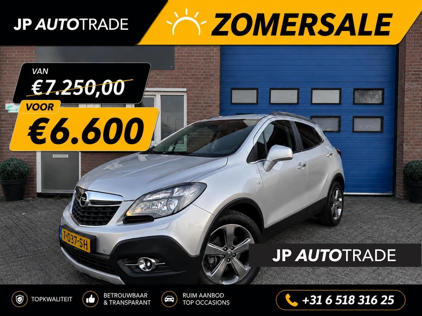 Opel Mokka 1.4 T Cosmo 4x4 | Nav | Leer | Led | Fietsdrager, Auto's, Stof, Gebruikt, Euro 6, 4 cilinders