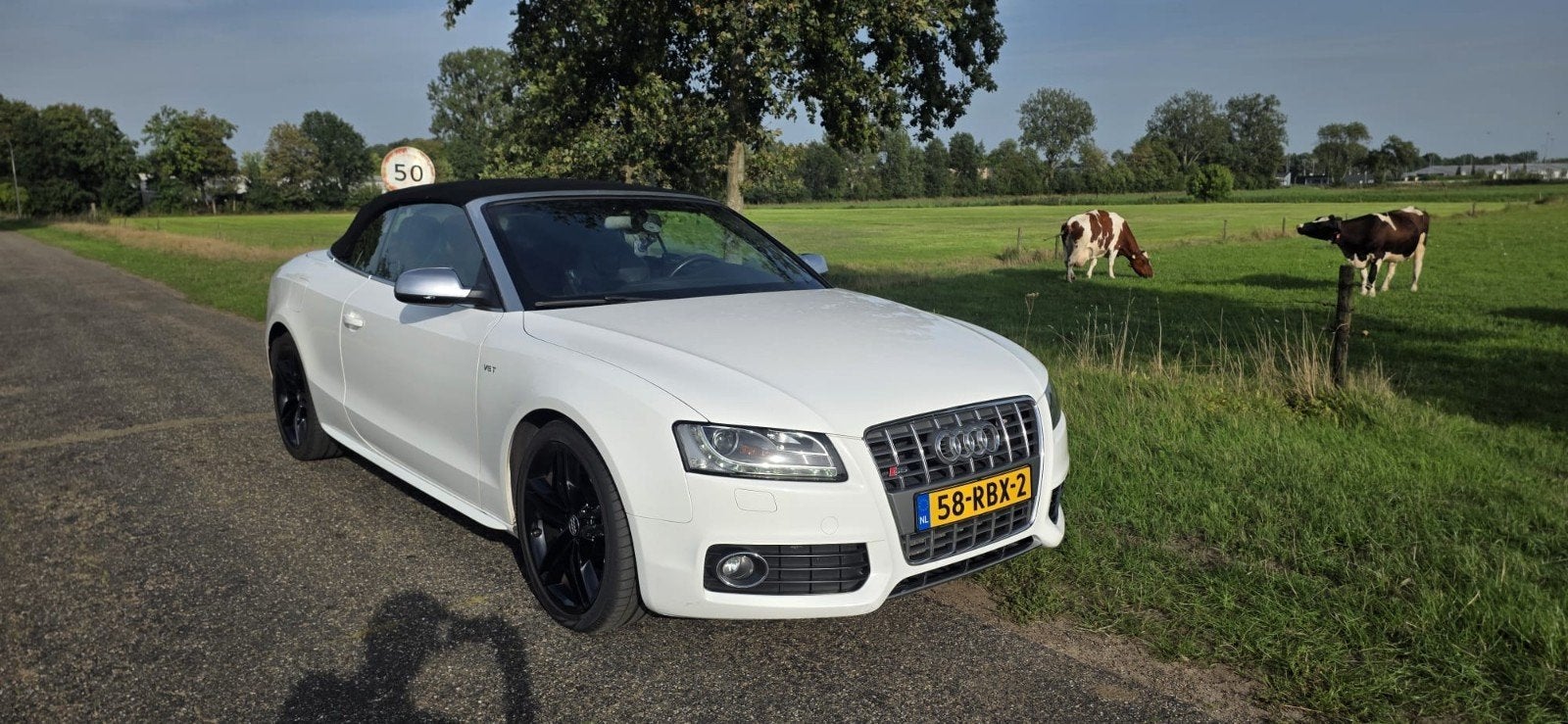 Audi S5 3.0 Tfsi 245KW Cabrio Quat. S-tr 2010 Wit, Auto's, Automaat, 2995 cc, Cabriolet, 4 stoelen