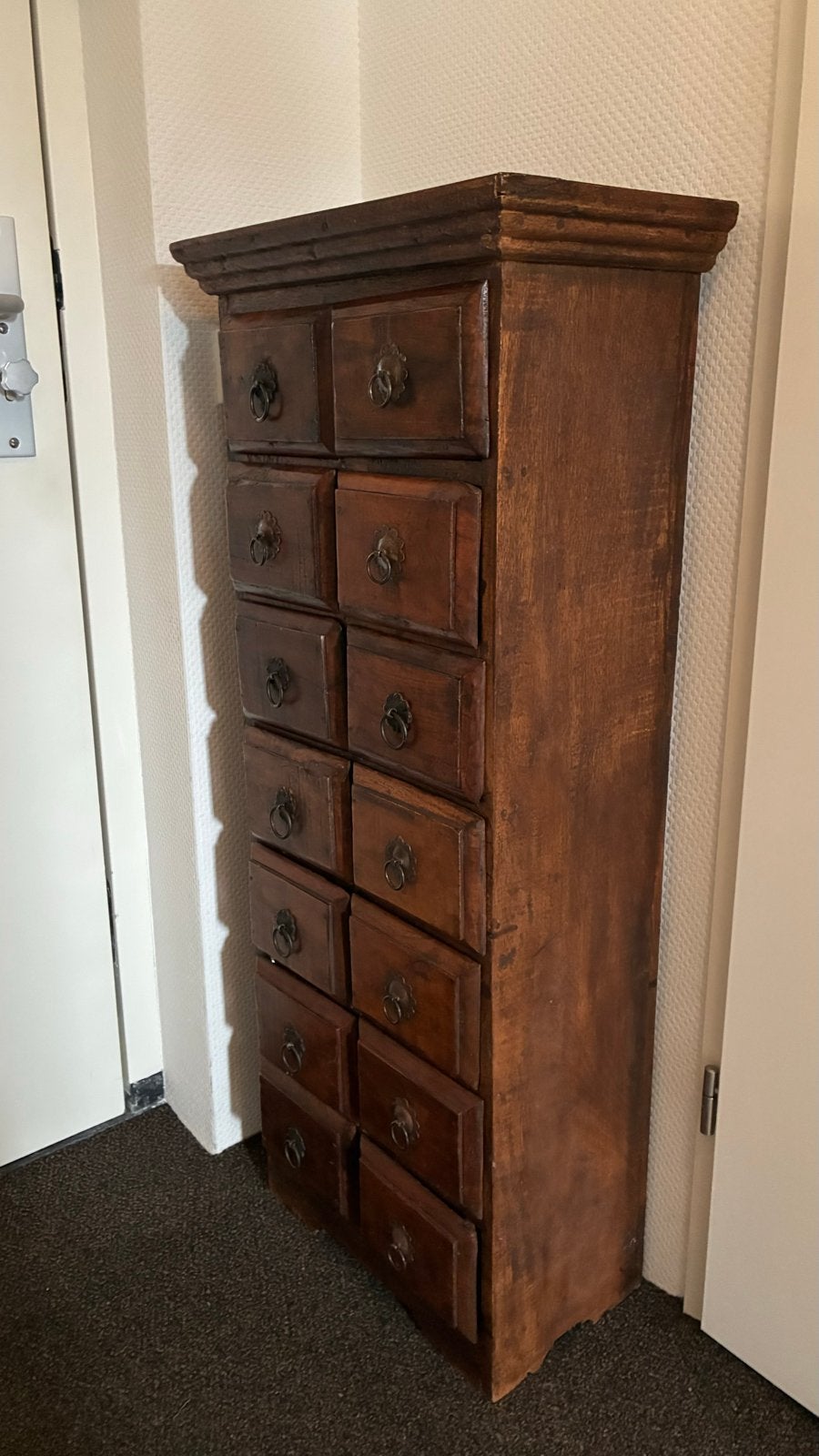 Koloniaal Ladenkastje voor Snuisterijen - Vintage Hout, Ophalen