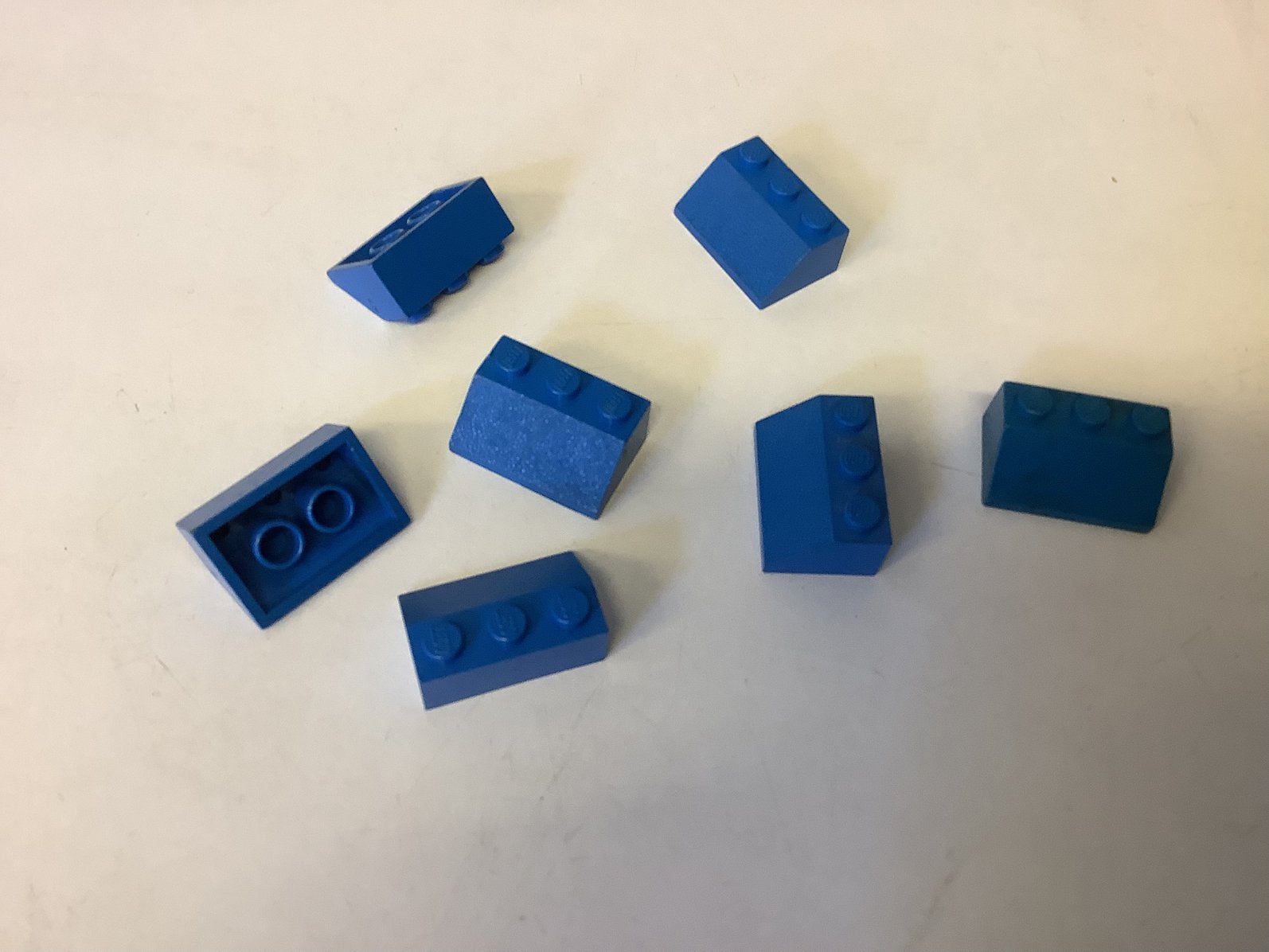 Lego dakpan 45 2x3 blauw, Ophalen of Verzenden, Gebruikt, Losse stenen, Lego