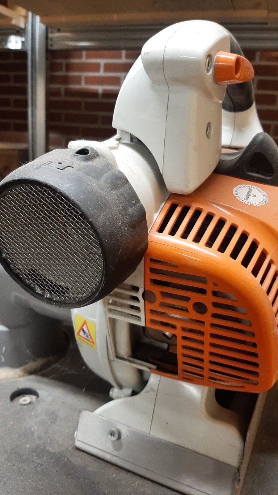 Stihl BG 86 bladblazer met zelfbouw stofafzuiging, Gebruikt, Met zuigfunctie, Handgedragen, Ophalen of Verzenden