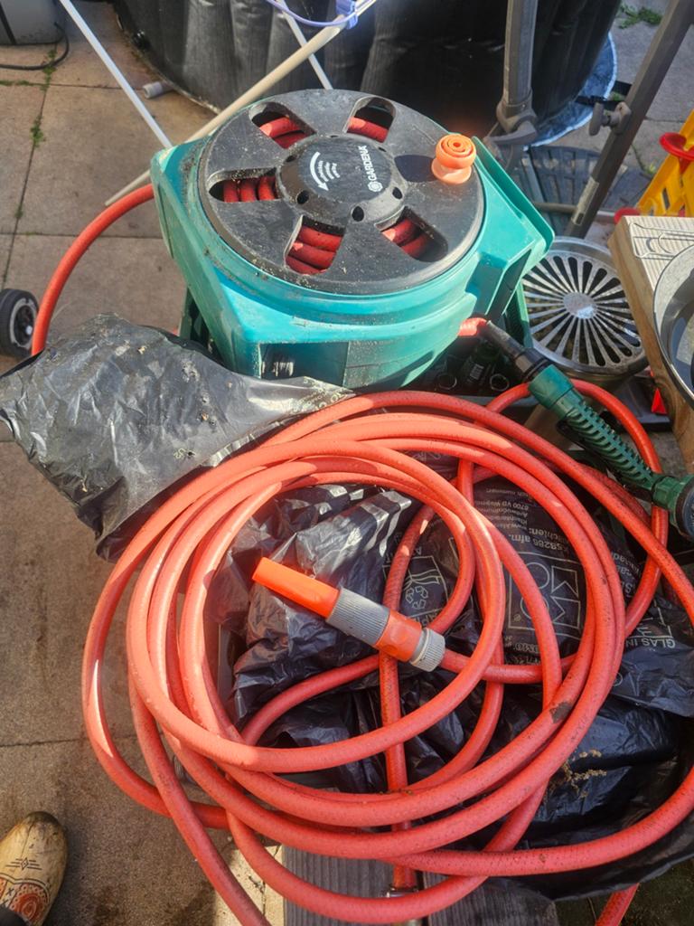 Tuinslang met haspel, Tuin en Terras, Ophalen, Gebruikt, Tuinslang