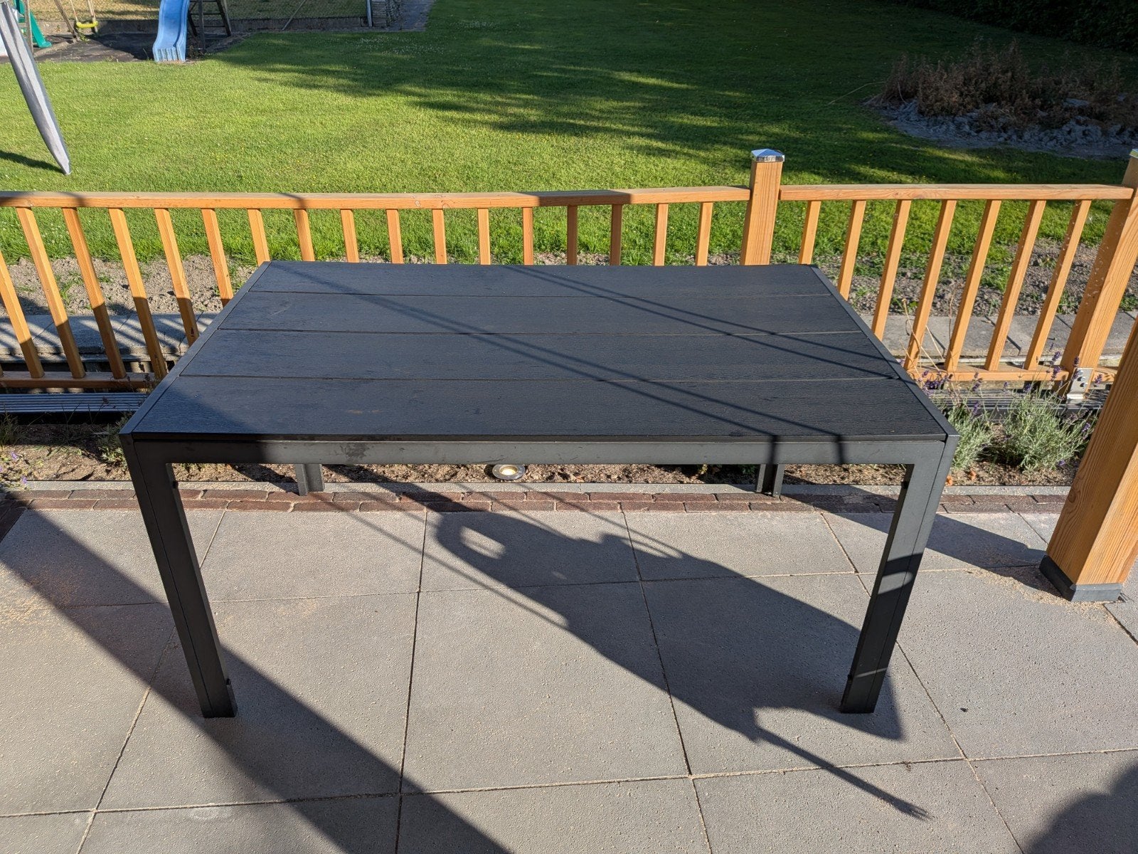 Jutlandia Maderup tuintafel 150x90 cm, Ophalen, Gebruikt, Rechthoekig, Aluminium