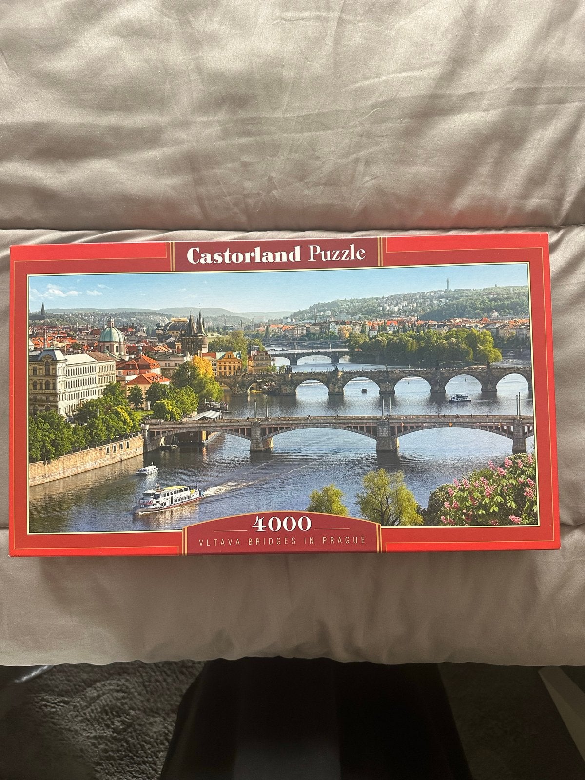 Castorland Puzzel 4000 stukjes Vltava Bridges Prague, Ophalen of Verzenden, Meer dan 1500 stukjes, Zo goed als nieuw, Legpuzzel
