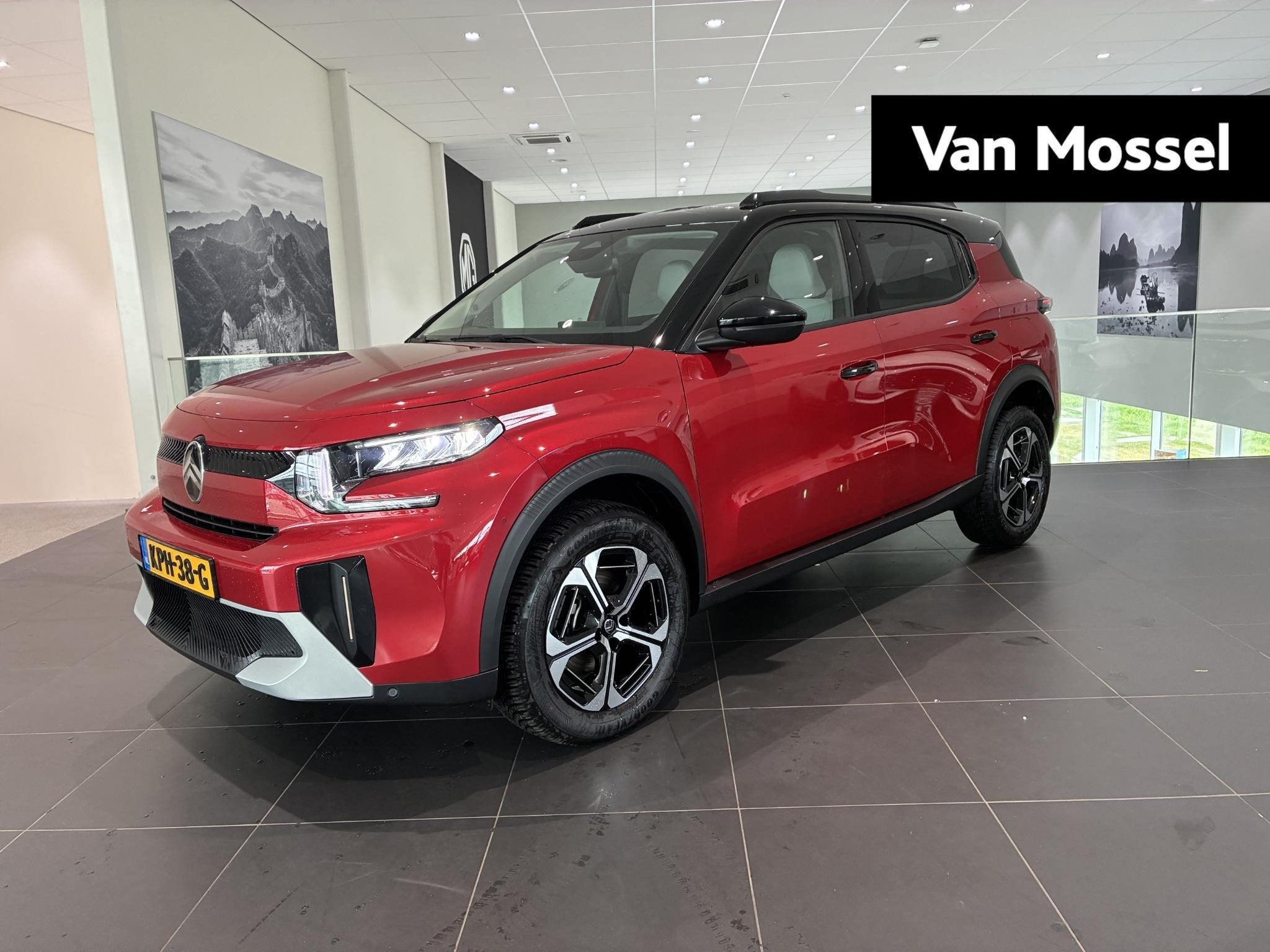 Citroen C3 Aircross 1.2 Hybrid 145pk Max Hoge instap l zeer, Auto's, Citroën, Euro 6, 1199 cc, Leder en Stof, Parkeersensor