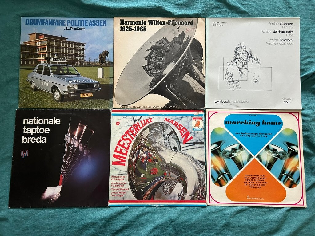 10 LP's Fanfare Nederland (ook per stuk te koop), LP, Gebruikt, Overige genres, Ophalen of Verzenden