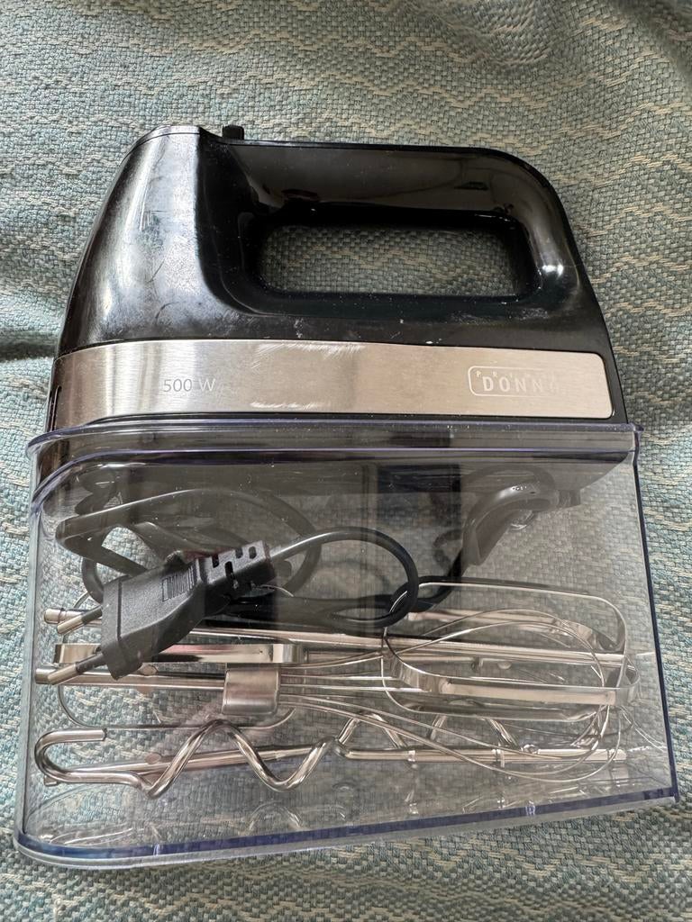 Prima Donna Handmixer 500W met opbergdoos, Witgoed en Apparatuur, Minder dan 1 liter, Ophalen of Verzenden, Zo goed als nieuw