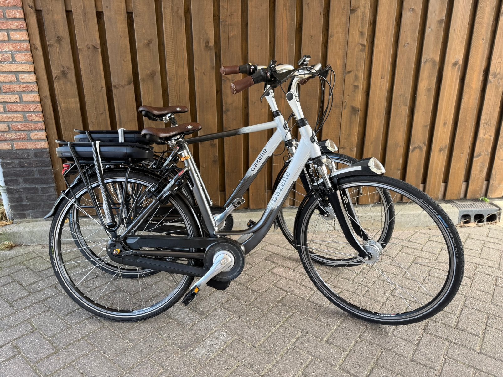 Set elektrische fietsen GAZELLE ORANGE MIDDENMOTOR, 51 tot 55 cm, Ophalen of Verzenden, Zo goed als nieuw, Gazelle