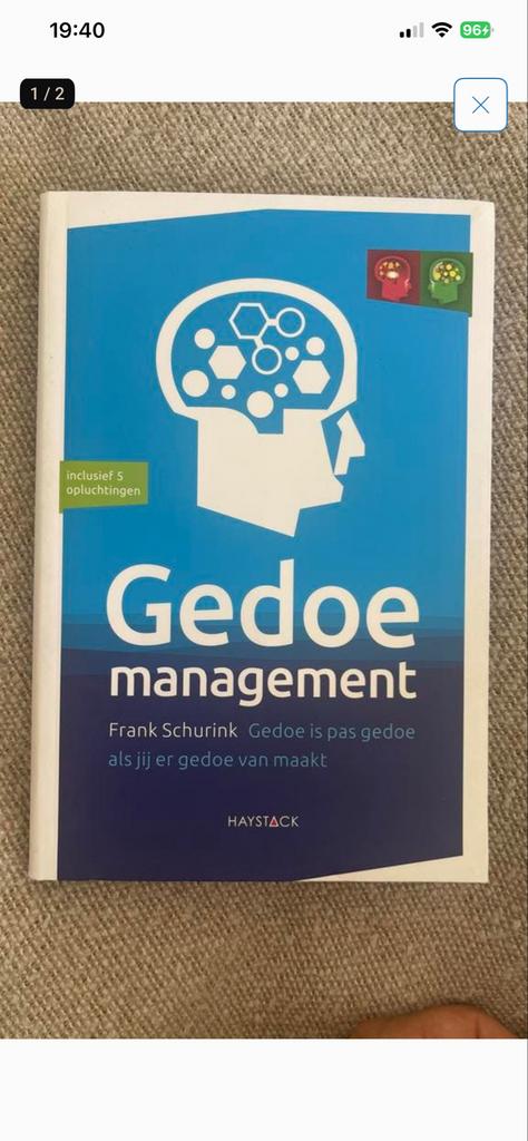 Gedoe Management - Frank Schurink (inclusief opluchtingen), Ophalen of Verzenden, Gamma, Zo goed als nieuw, Niet van toepassing