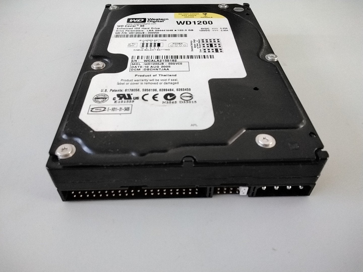IDE harde schijf Western Digital van 120Gb, Ophalen of Verzenden, Western Digital