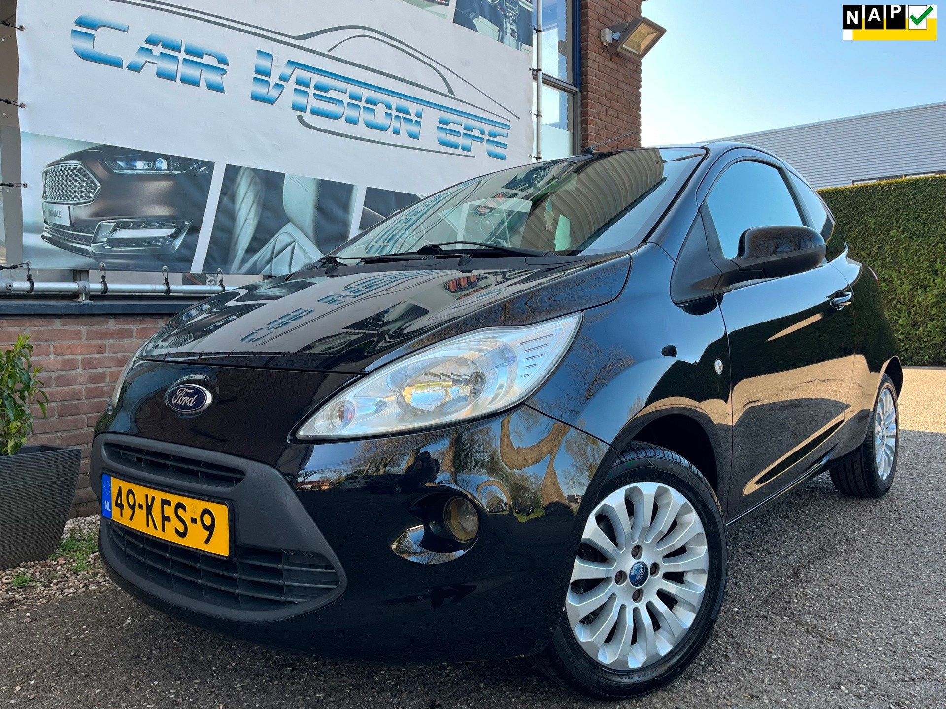 Ford Ka 1.2 Titanium|Airco|, Auto's, Voorwielaandrijving, Stof, Gebruikt, 1242 cc