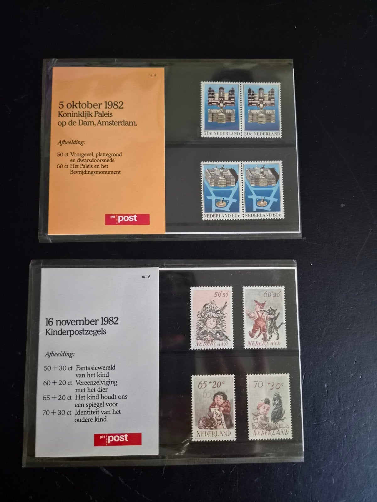 PTT Postzegelmapjes - Koninklijk Paleis & Kinderpostzegels, Postzegels en Munten, Ophalen of Verzenden, Na 1940, Postfris