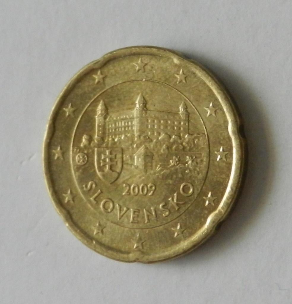 Slowakije 20 eurocent 2009, Postzegels en Munten, Munten | Europa | Euromunten, Verzenden, Slowakije, 20 cent, Losse munt